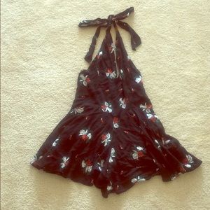 NEW - Floral halter romper by FREE PEOPLE